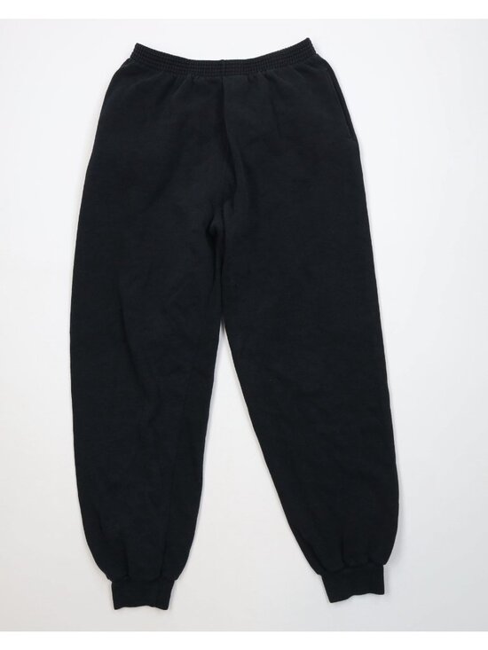 Vintage Pants - Vintage 90s Streetwear Womens Large Faded Blank Sweatpants Joggers Black USA